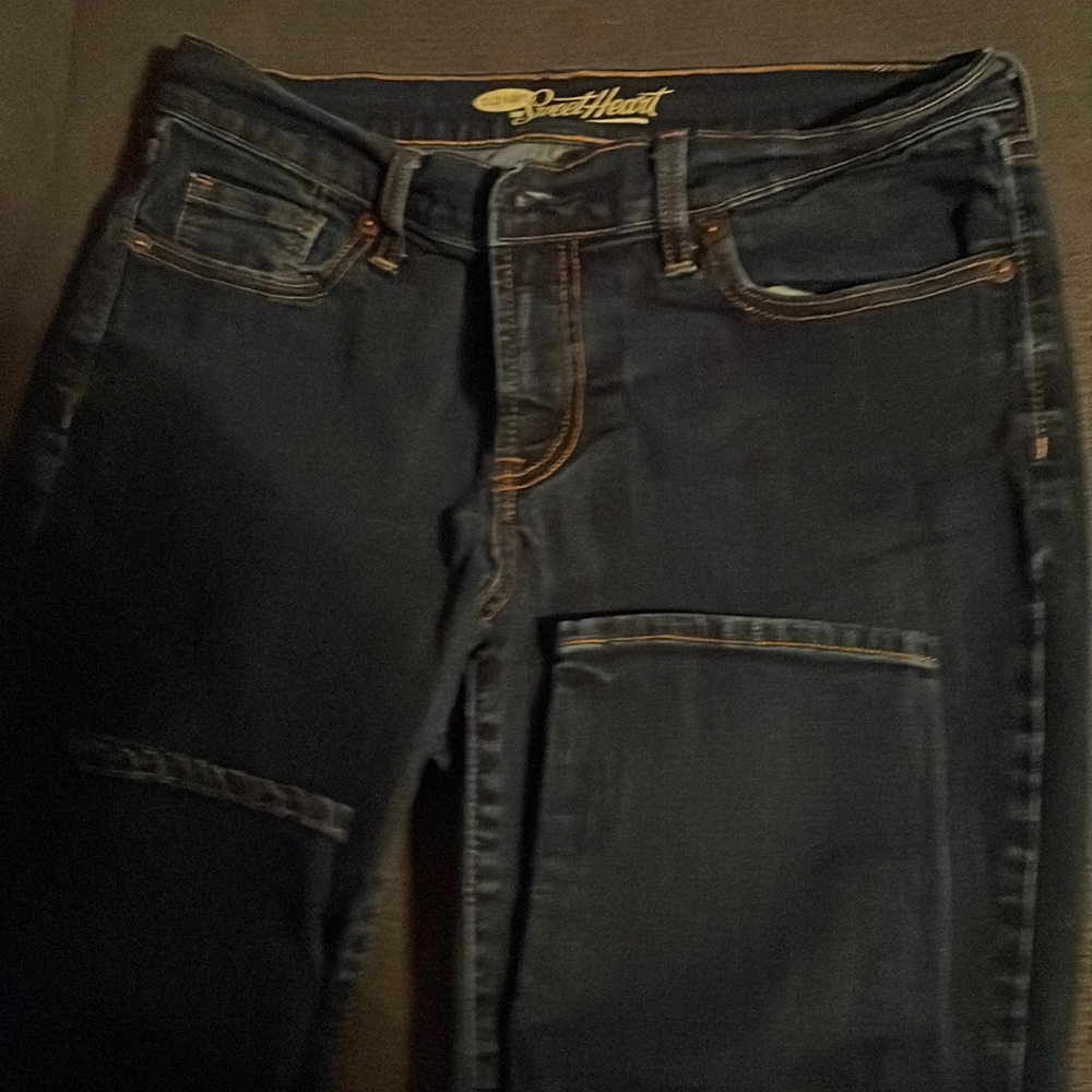 Old navy blue jeans size 8 sweet heart